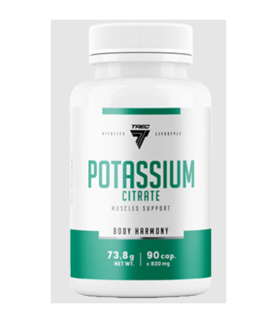 TREC NUTRITION Kaaliumtsitraat, 90 kapslit – madala kalorsusega toode firmalt TREC NUTRITION, osta SportFit Nutrition OÜ | Reg.nr. 14554498-ist