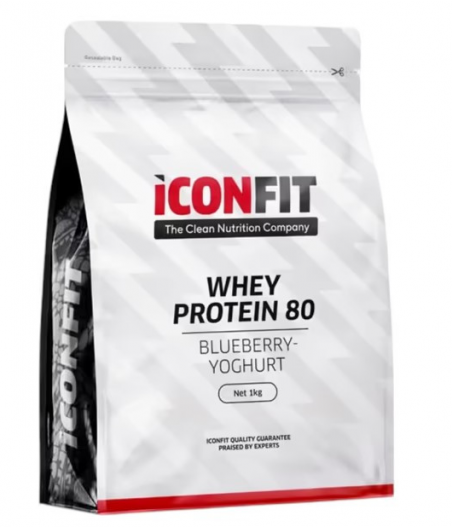 ICONFIT Whey Protein 80, черника-йогурт, 1 кг