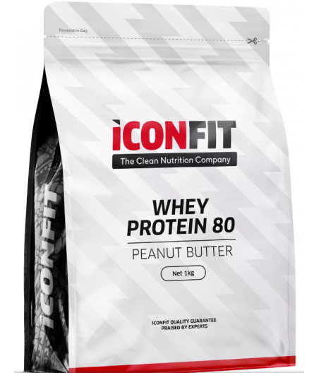 ICONFIT Whey Protein 80, арахисовое масло, 1 кг