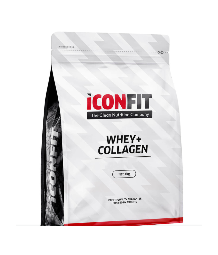 ICONFIT Whey + Collagen, ваниль, 1 кг – низкокалорийный продукт от ICONFIT, купить в SportFit Nutrition OÜ | Reg.nr. 14554498