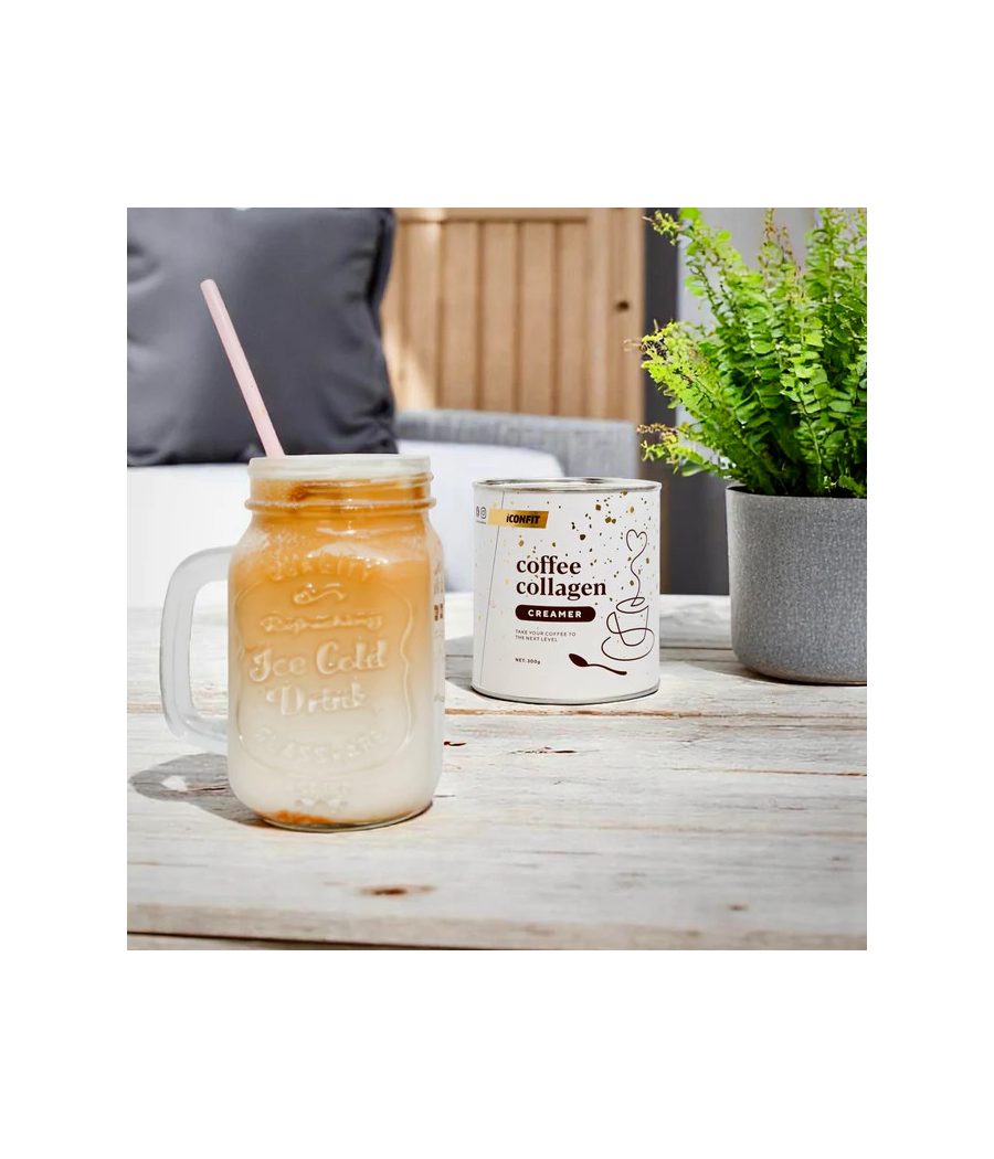 ICONFIT Сливки для кофе с коллагеном, 300 г – низкокалорийный продукт от ICONFIT, купить в SportFit Nutrition OÜ | Reg.nr. 14554498