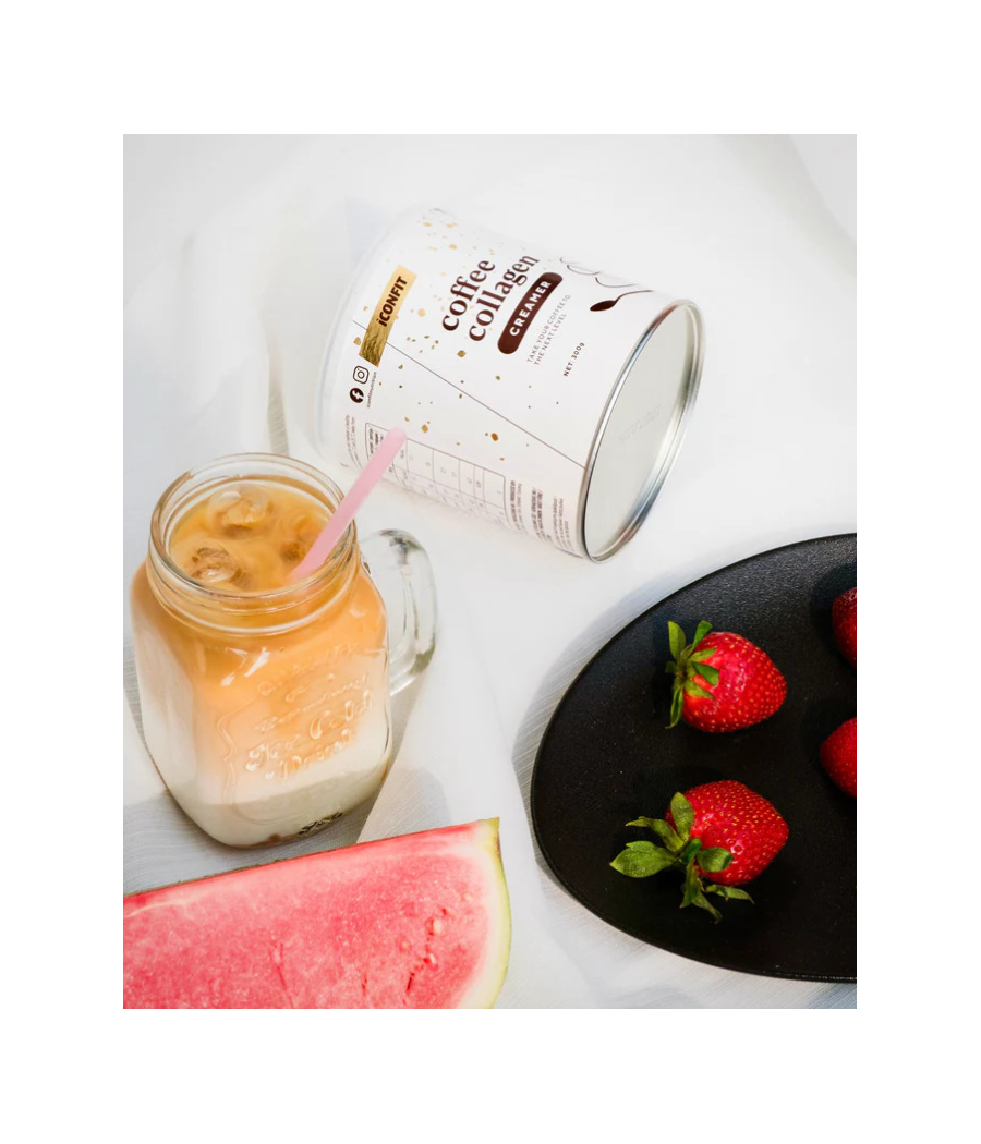 ICONFIT Сливки для кофе с коллагеном, 300 г – низкокалорийный продукт от ICONFIT, купить в SportFit Nutrition OÜ | Reg.nr. 14554498