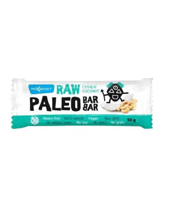 MaxSport RAW PALEO Bar Cashew&Coconut, 50 g