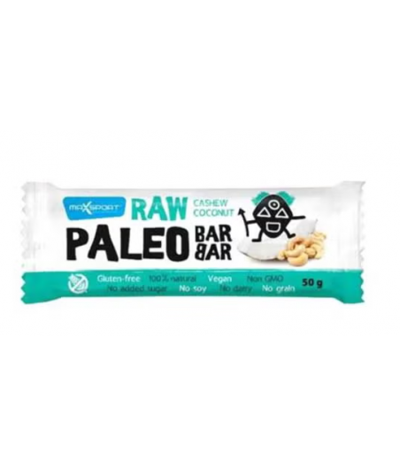 MaxSport RAW PALEO Bar Cashew&Coconut, 50 g