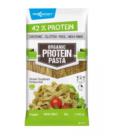 MaxSport Orgaaniline proteiinipasta rohelise soja fettuccine, 200 g