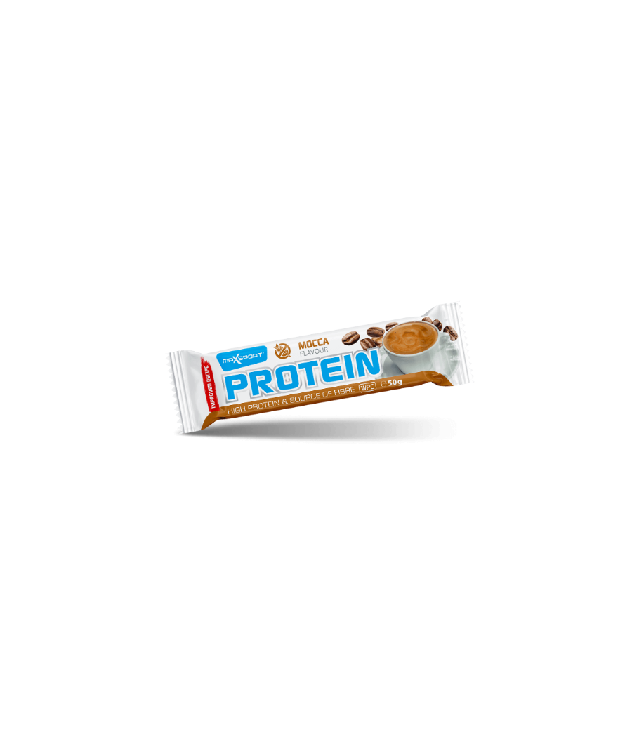 MaxSport Protein bar - Mocca, 50 g – low-calorie product from MaxSport, buy in SportFit Nutrition OÜ | Reg.nr. 14554498