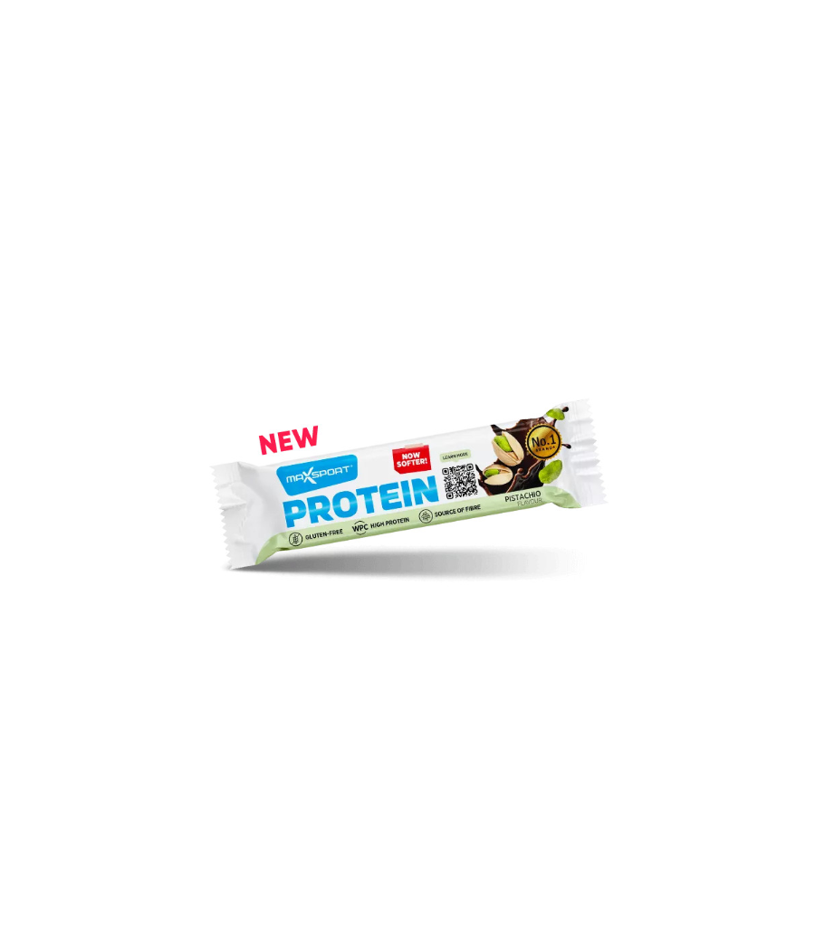 MaxSport Protein Bar – Pistachio, 50 g – low-calorie product from MaxSport, buy in SportFit Nutrition OÜ | Reg.nr. 14554498