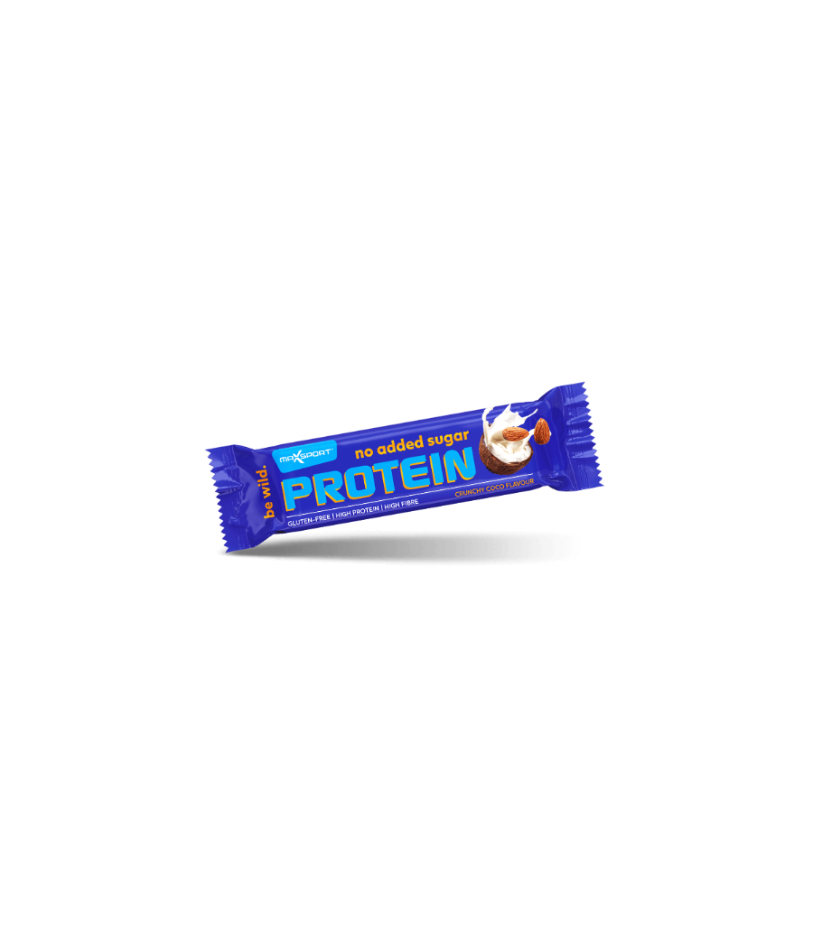 CRUNCHY Protein Bar, chocolate, 40 g – low-calorie product from MaxSport, buy in SportFit Nutrition OÜ | Reg.nr. 14554498