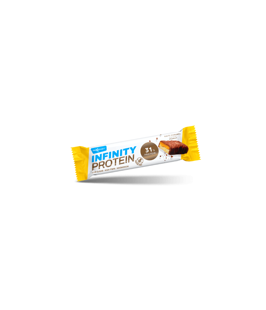 MaxSport INFINITY Protein bar - Salty caramel, 55 g – low-calorie product from MaxSport, buy in SportFit Nutrition OÜ | Reg.nr. 14554498