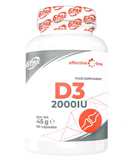 6PAK D3 2000 IU, 90capsules