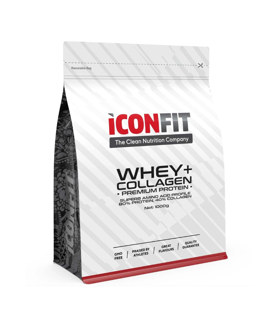 ICONFIT Whey + Collagen, Шоколад, 1 кг – низкокалорийный продукт от ICONFIT, купить в SportFit Nutrition OÜ | Reg.nr. 14554498