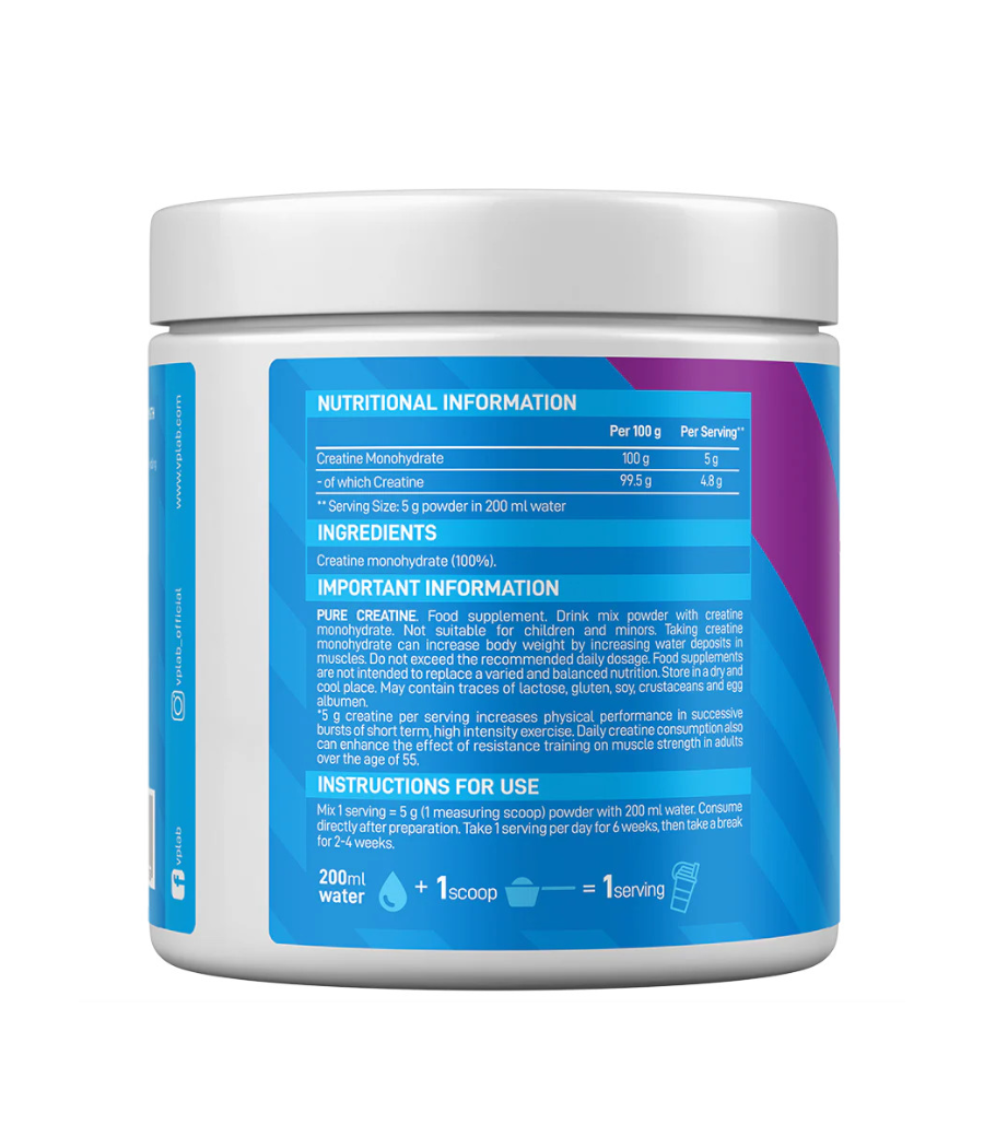 VPLab Чистый креатин, 300 г – низкокалорийный продукт от VPLab, купить в SportFit Nutrition OÜ | Reg.nr. 14554498