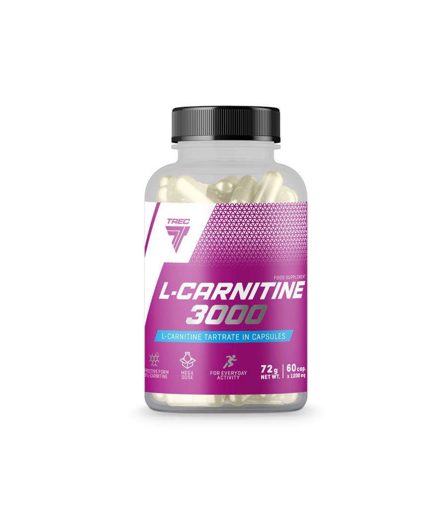 TREC NUTRITION L-Carnitine 3000, 60 capsules – low-calorie product from TREC NUTRITION, buy in SportFit Nutrition OÜ | Reg.nr. 14554498