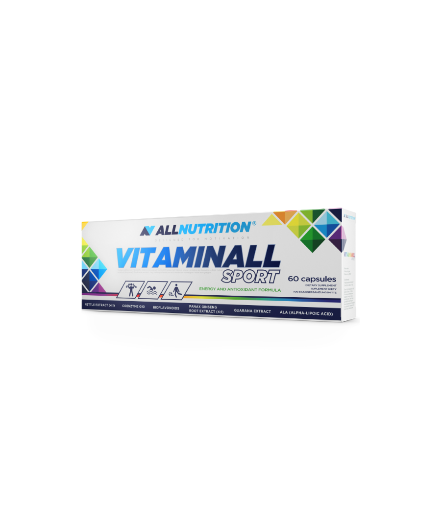 ALLNUTRITION VITAMINALL SPORT, 60 capsules – low-calorie product from AllNutrition, buy in SportFit Nutrition OÜ | Reg.nr. 14554498