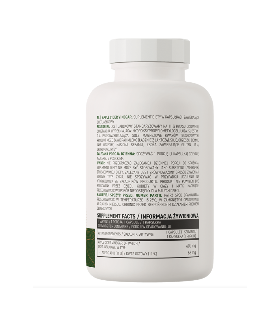 OstroVit Apple Cider Vinegar, 90 capsules – low-calorie product from Ostrovit, buy in SportFit Nutrition OÜ | Reg.nr. 14554498