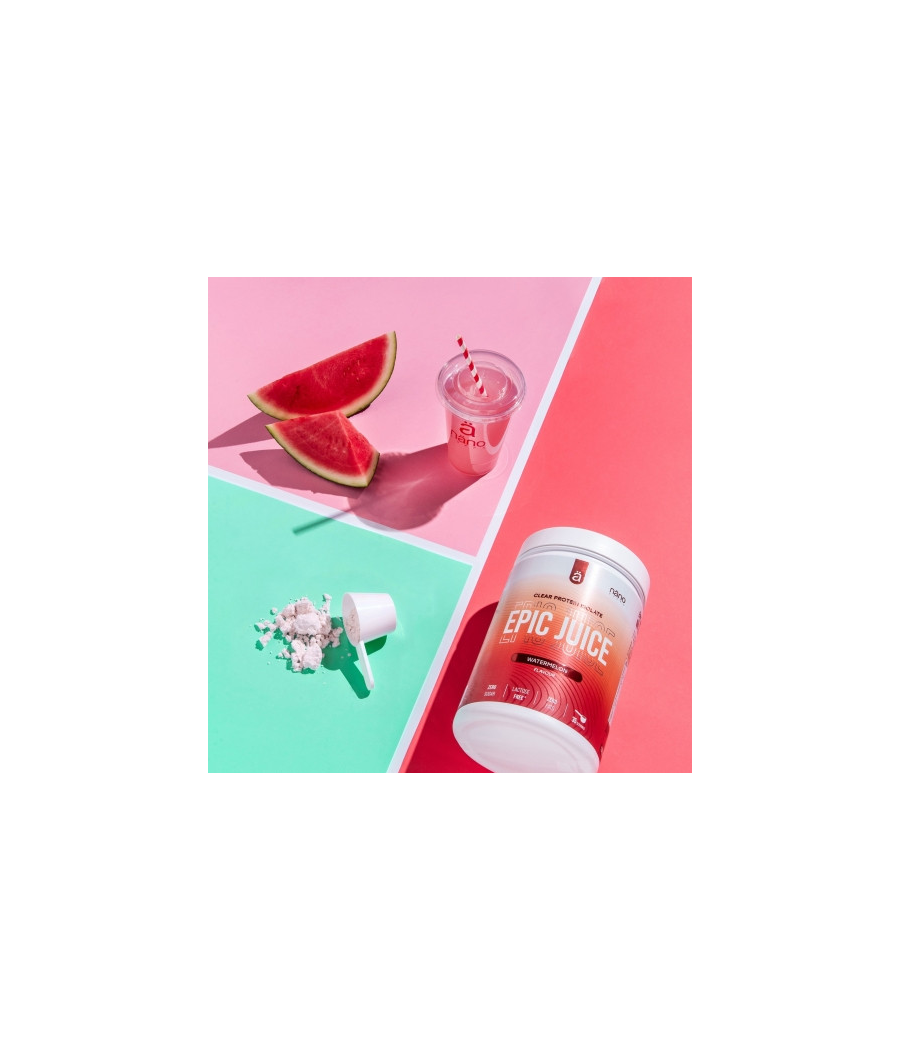 Näno Supps Epic Juice Clear Протеиновый Изолят, Арбуз, 875 г – низкокалорийный продукт от NÄNO SUPPS, купить в SportFit Nutrition OÜ | Reg.nr. 14554498