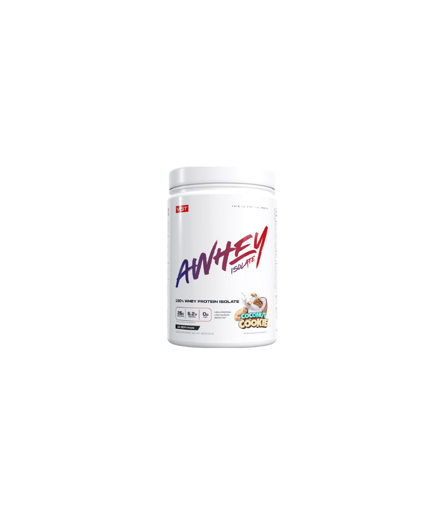 VAST AWhey Isolate,Coconut Cookie, 900g – low-calorie product from VAST, buy in SportFit Nutrition OÜ | Reg.nr. 14554498
