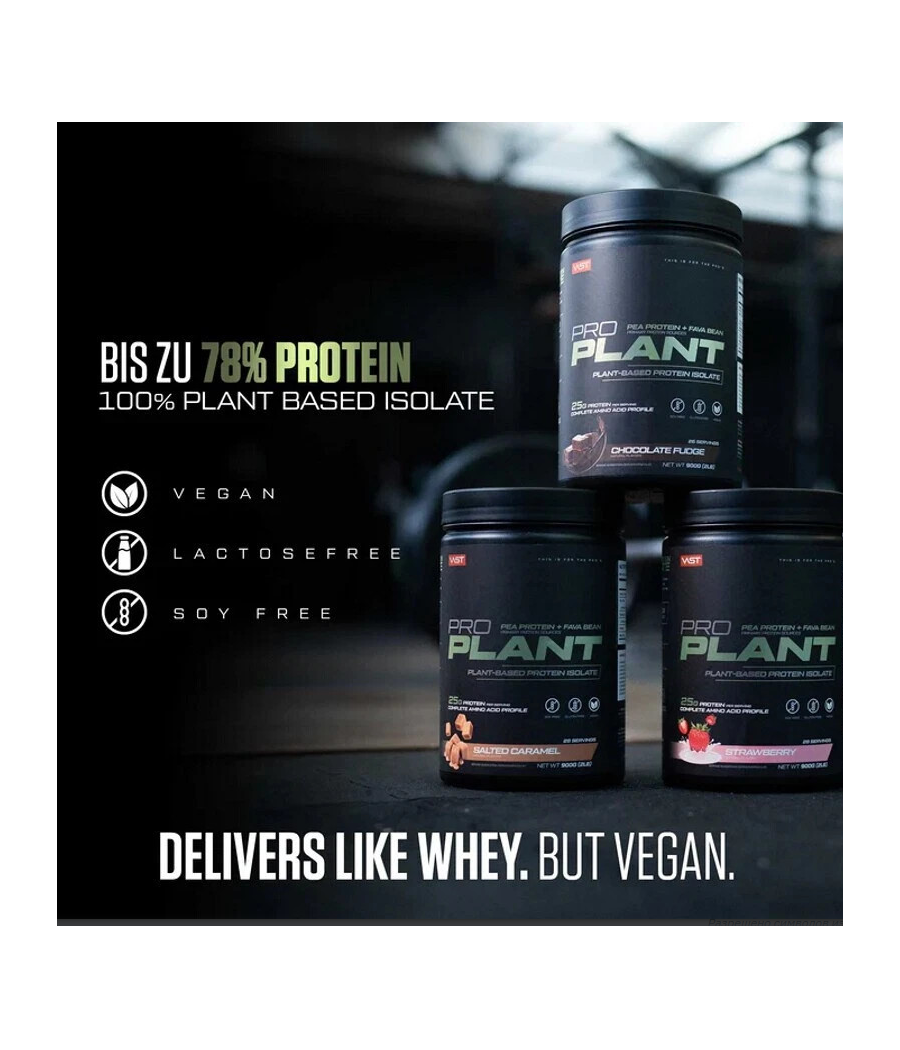 VAST PRO PLANT растительный белковый изолят, шоколад, 900 г – низкокалорийный продукт от VAST, купить в SportFit Nutrition OÜ | Reg.nr. 14554498