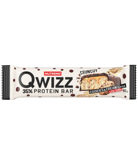 NUTREND QWIZZ Protein bar, cookies&cream, 60 g