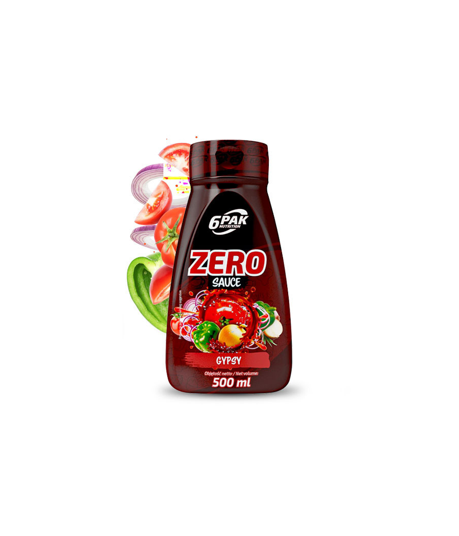 6PAK SAUCE ZERO 500ml GYPSY – low-calorie product from 6PAK Nutrition, buy in SportFit Nutrition OÜ | Reg.nr. 14554498