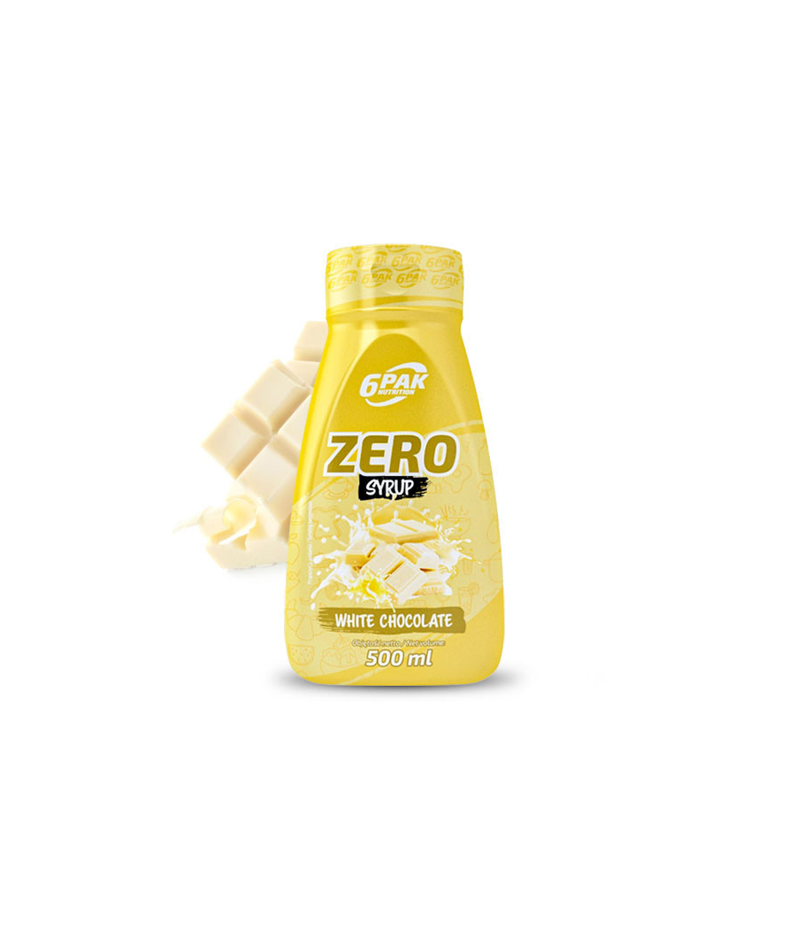 6PAK Сироп ZERO – Белый шоколад, 500 мл – низкокалорийный продукт от 6PAK Nutrition, купить в SportFit Nutrition OÜ | Reg.nr. 14554498