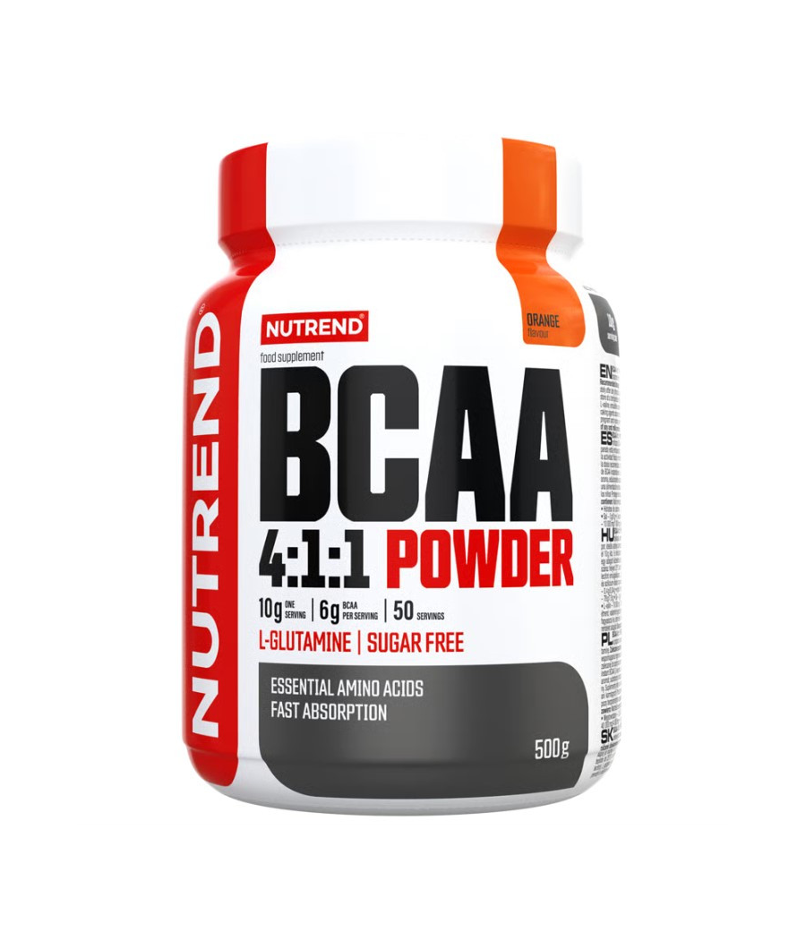 NUTREND BCAA 4:1:1 pulber, apelsin, 500 g – madala kalorsusega toode firmalt NUTREND, osta SportFit Nutrition OÜ | Reg.nr. 14554498-ist