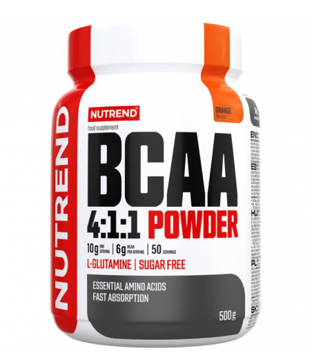 NUTREND BCAA 4:1:1 pulber, apelsin, 500 g