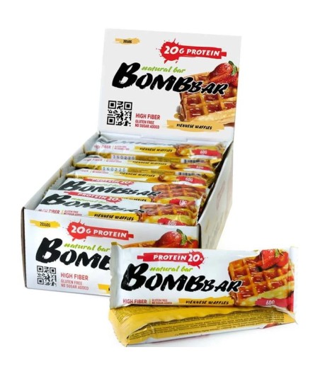 Protein Bar "Viennese Waffles", 60g - BOMBBAR