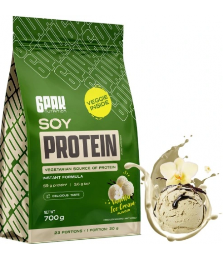 6PAK Sojaproteiin, Vanillijäätis, 700 g