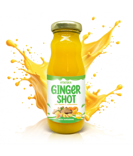 VITATEKA Ginger Shot with Mandarin, 200 ml