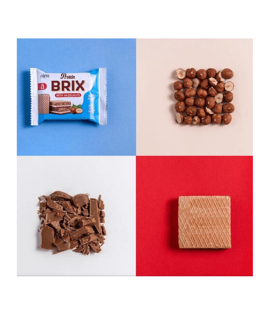 NÄNO SUPPS Proteiinivahvel BRIX – Sarapuupähkel, 25 g – madala kalorsusega toode firmalt NÄNO SUPPS, osta SportFit Nutrition OÜ | Reg.nr. 14554498-ist