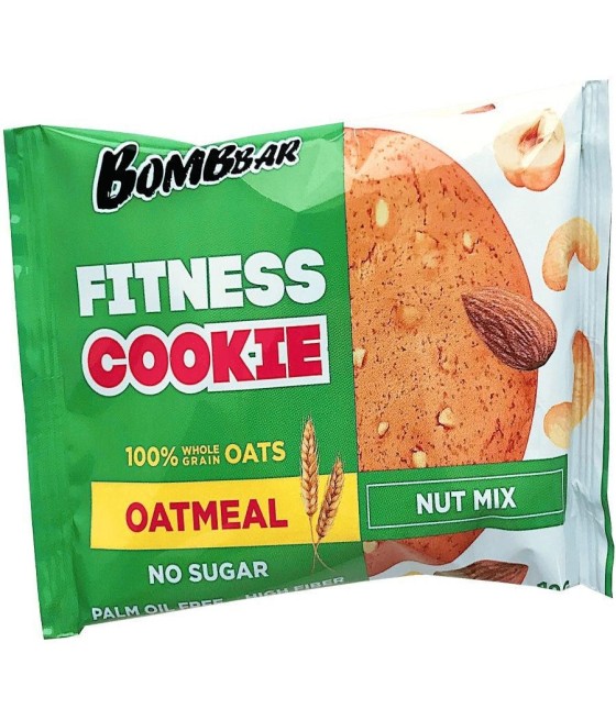 FITNESS COOKIE Bombbar Fitness Печенье овсяное Cookie Ореховый микс 40 г