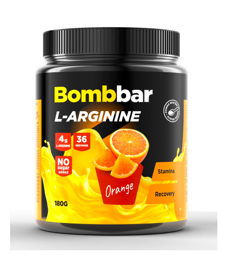BOMBBAR L-arginiin, Apelsin, 180 g