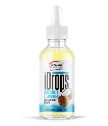 GENIUS NUTRITION Flavored Drops - Coconut, 30 ml