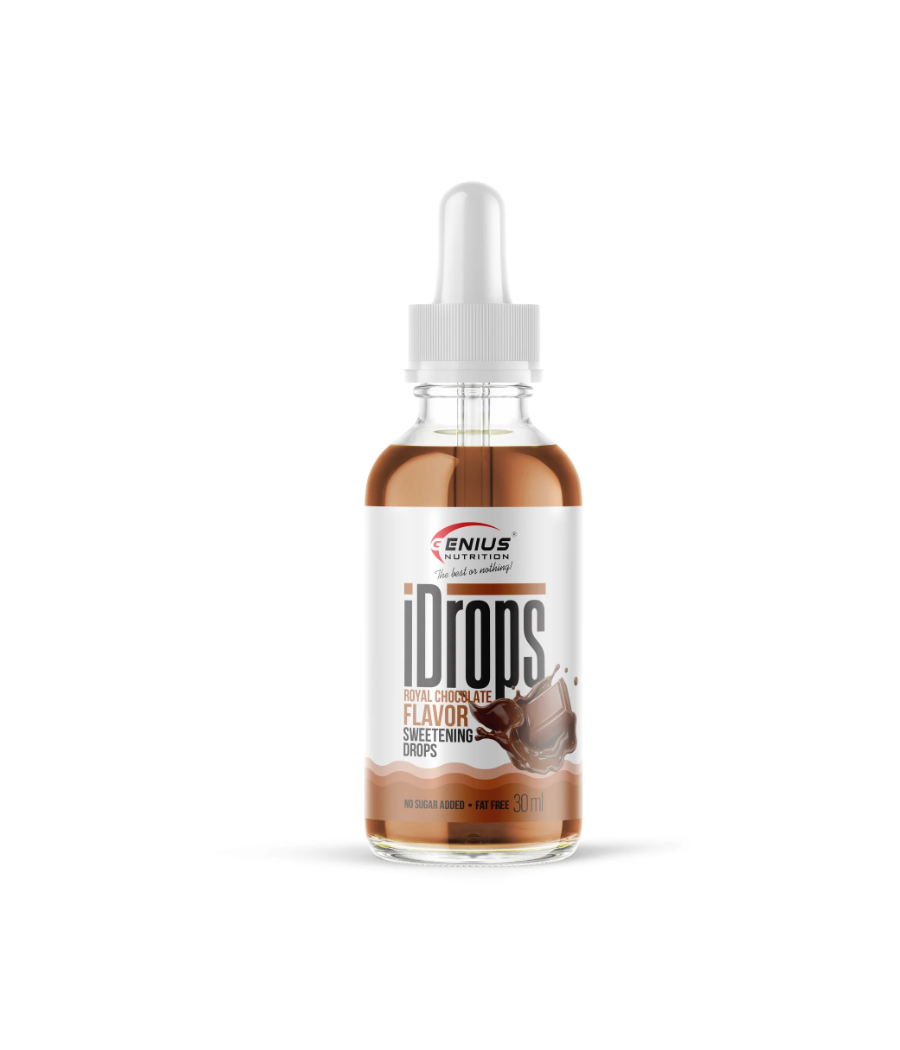 GENIUS NUTRITION Flavored Drops, Chocolate – 30 ml – low-calorie product from Genius Nutrition, buy in SportFit Nutrition OÜ | Reg.nr. 14554498