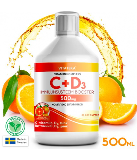 Vitateka Vitamin complex C+D3+Zn - 500 ml