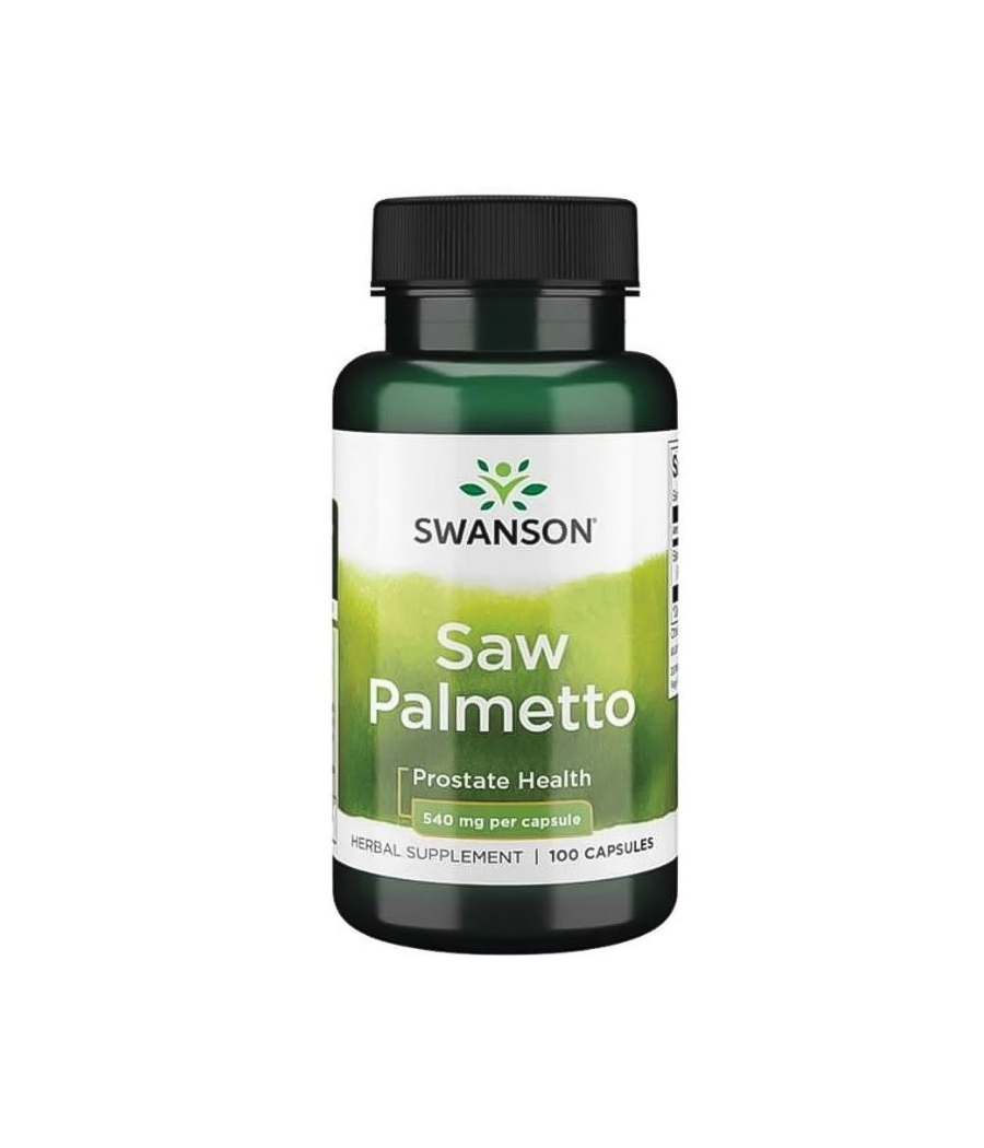 Swanson Saw Palmetto, 540mg - 100 capsules – low-calorie product from SWANSON, buy in SportFit Nutrition OÜ | Reg.nr. 14554498