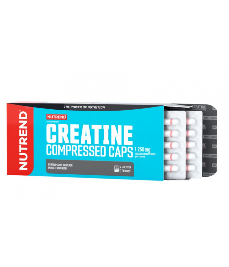 NUTREND Kreatiin, 120 kapslit – madala kalorsusega toode firmalt NUTREND, osta SportFit Nutrition OÜ | Reg.nr. 14554498-ist
