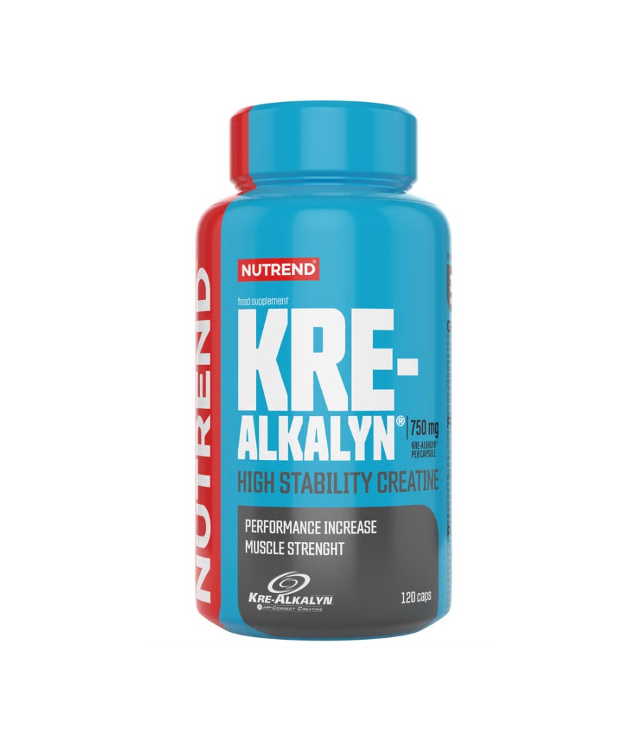 NUTREND KRE-ALKALYN, 120 kapslit – madala kalorsusega toode firmalt NUTREND, osta SportFit Nutrition OÜ | Reg.nr. 14554498-ist