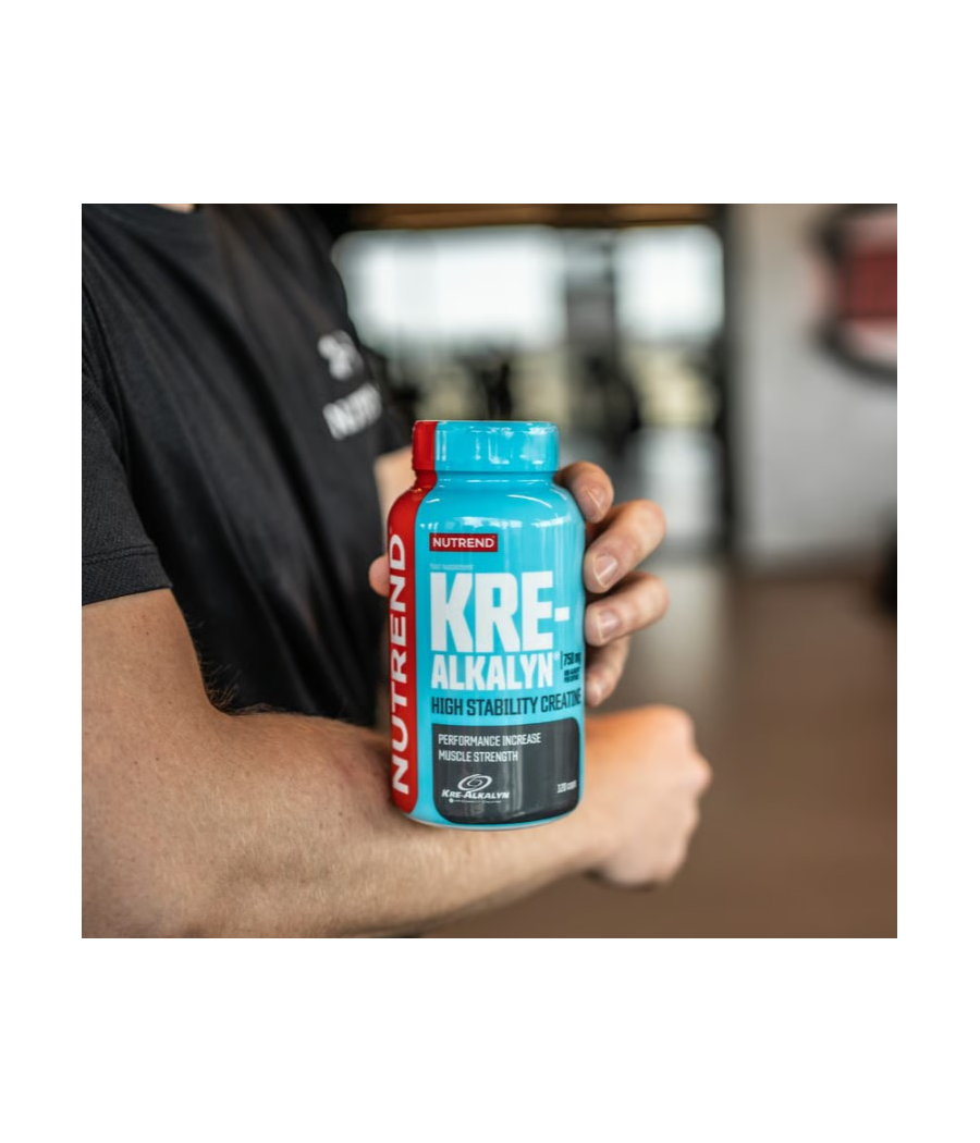 NUTREND KRE-ALKALYN, 120 kapslit – madala kalorsusega toode firmalt NUTREND, osta SportFit Nutrition OÜ | Reg.nr. 14554498-ist