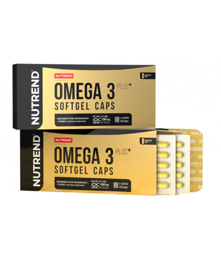 NUTREND OMEGA 3 PLUS pehmed Želatiinkapslid, 120 kapslit