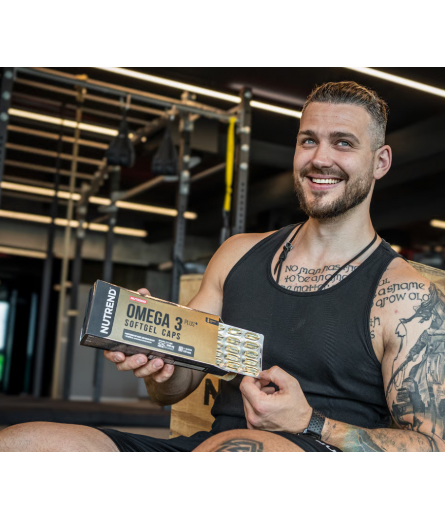 NUTREND OMEGA 3 PLUS pehmed Želatiinkapslid, 120 kapslit – madala kalorsusega toode firmalt NUTREND, osta SportFit Nutrition OÜ | Reg.nr. 14554498-ist