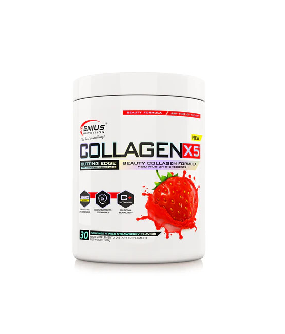 GENIUS NUTRITION COLLAGEN-X5® Клубника, 360 г