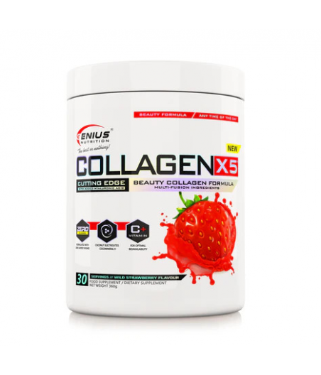GENIUS NUTRITION COLLAGEN-X5® Клубника, 360 г