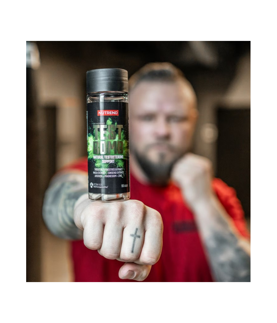 NUTREND TEST BOMB Testosterone support, 90 capsules – low-calorie product from NUTREND, buy in SportFit Nutrition OÜ | Reg.nr. 14554498