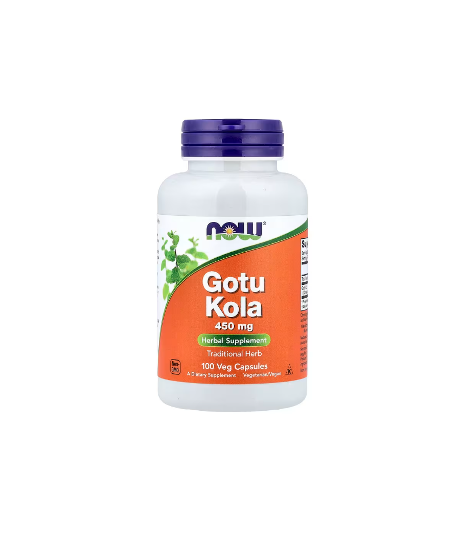 NOW Foods Gotu Kola, 450mg - 100 vcaps – low-calorie product from NOW, buy in SportFit Nutrition OÜ | Reg.nr. 14554498