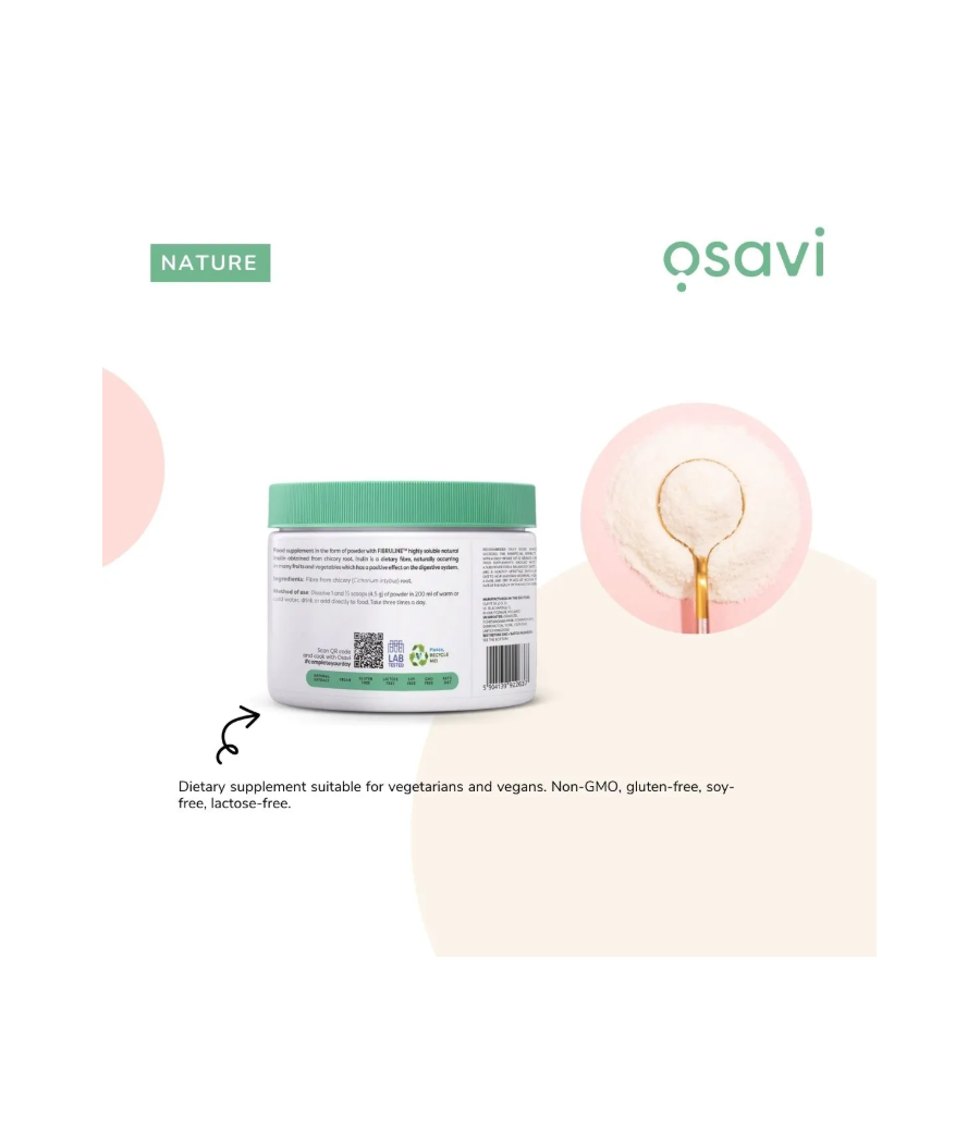 OSAVI Inulin from Chicory Root - 270 g – low-calorie product from Osavi, buy in SportFit Nutrition OÜ | Reg.nr. 14554498