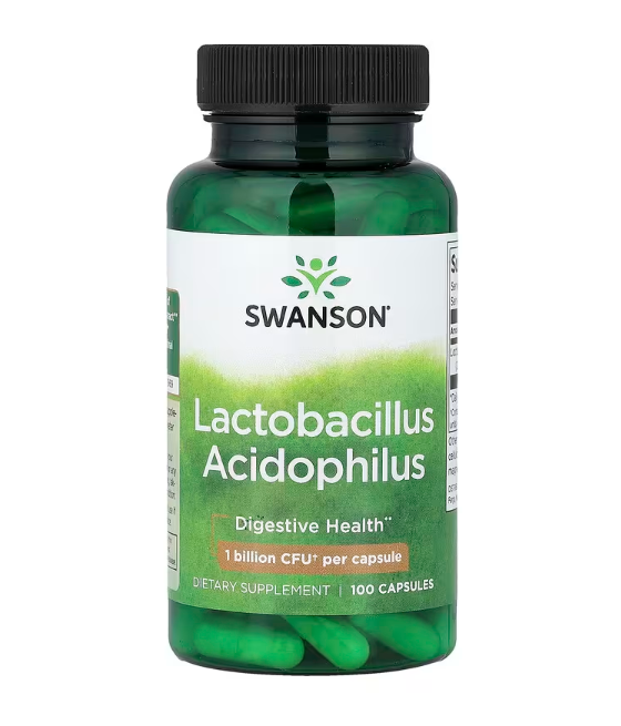 SWANSON Lactobacillus Acidophilus, 1 miljard CFU - 100 kapslit