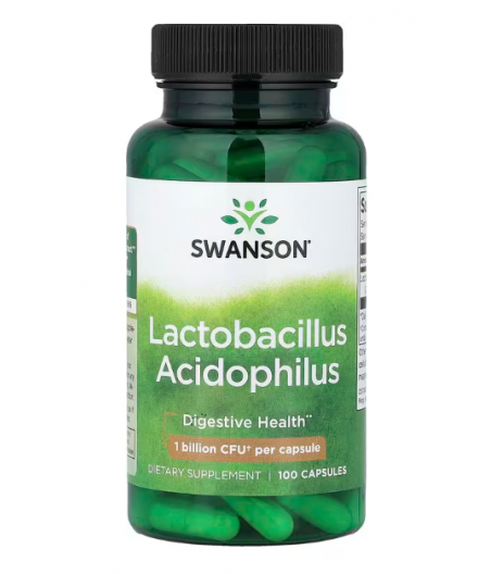 SWANSON Lactobacillus Acidophilus, 1 миллиард КОЕ - 100 капсул