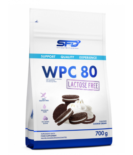 SFD Nutrition WPC 80 LACTOSE FREE, cookie cream - 700 g